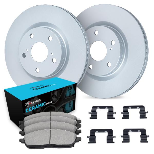 R1 Concepts Rear Brakes and Rotors Kit |Rear Brake...