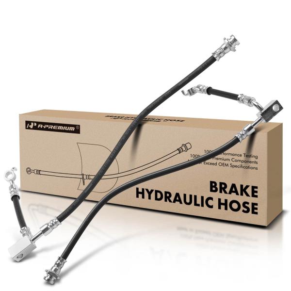 A Premium フロントサイドブレーキ油圧ホース 一部のINFINITIと日産モデルに対応   ...