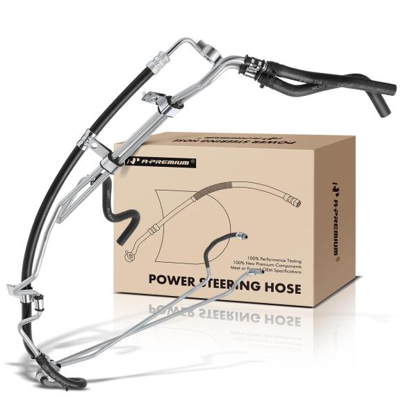 【並行輸入品】A Premium パワーステアリングホース 圧力&amp;リターンホースラインアセンブリ ト...