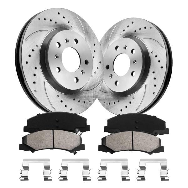 funire Brake Pads and Rotors Kit Front Automotive ...