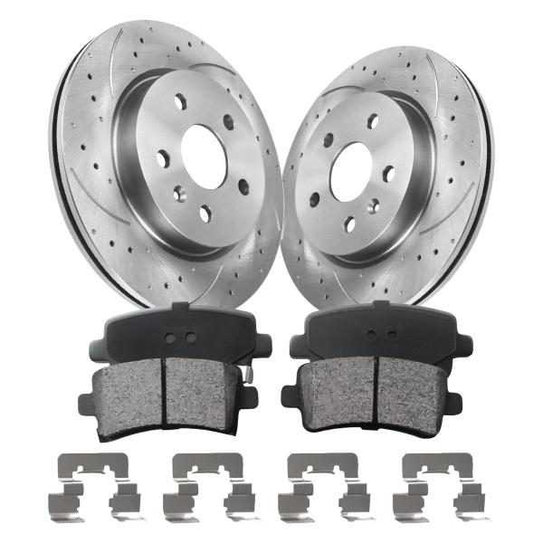 funire Brake Pads and Rotors Kit Rear Automotive R...