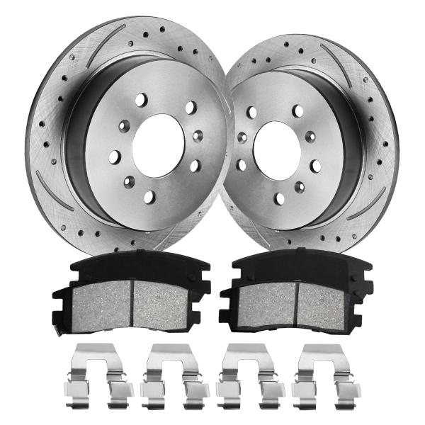 funire Brake Pads and Rotors Kit Rear Automotive R...