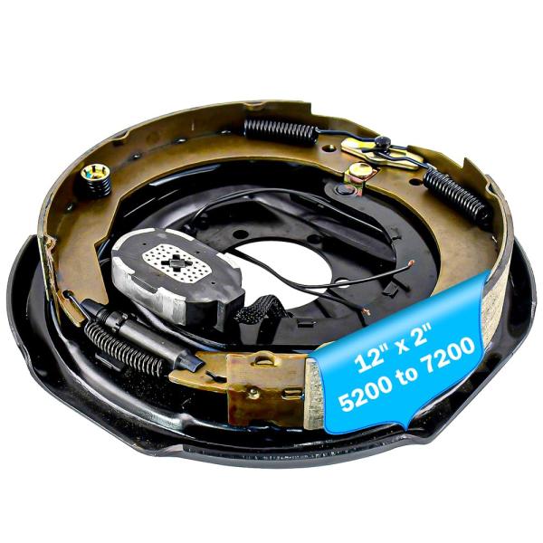 RigsNParts 電動トレーラーブレーキアセンブリ 12インチ x 2インチ 5200~7000...
