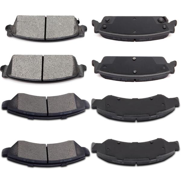 cciyu D1092 D1194 Front &amp; Rear Semi Metallic Disc ...