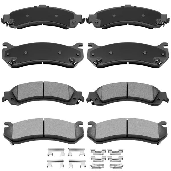 AUTOMUTO 8PCS Front &amp; Rear Disc Brake Pads Set D78...