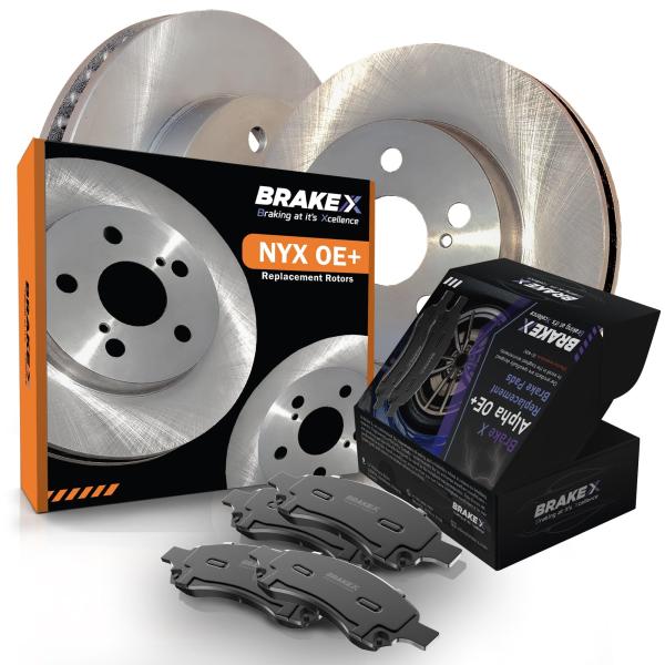 Brake X Rear Brake Pads and Rotors Kit replacement...