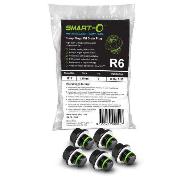 SMART O R6 オイルサンププラグ M14 x 1.5mm | 5個パック SMART O R...