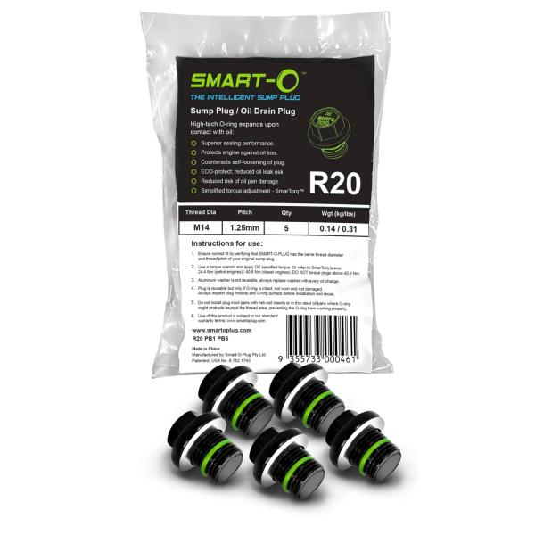 【並行輸入品】 SMART O R20 Oil Drain Plug M14x1.25mm 5  P...