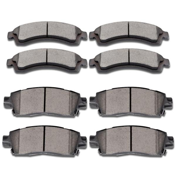 SCITOO D882 D883 Front Rear Brake Pads Sets Fit Fo...