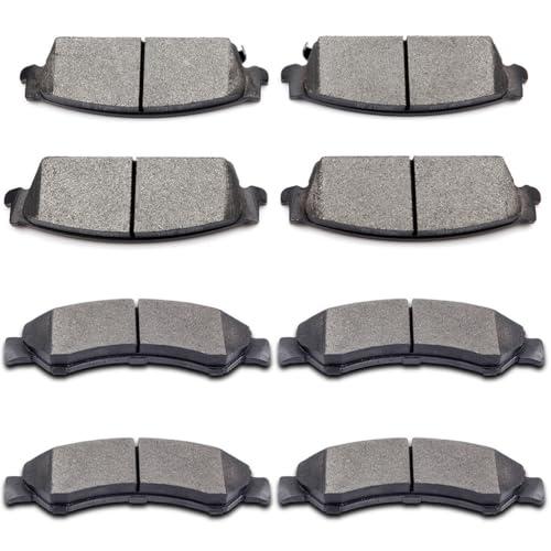 SCITOO D1092 D1194 Front Rear Semi Metal Brake Pad...