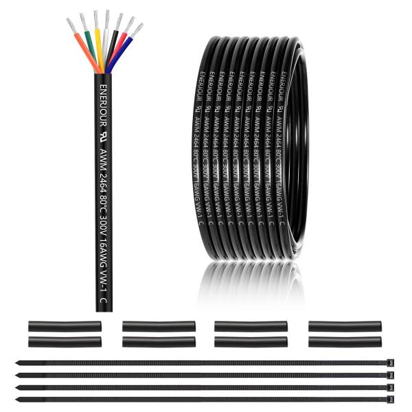 【並行輸入品】 16 Gauge 7 Conductor Electrical Wire 25FT,...