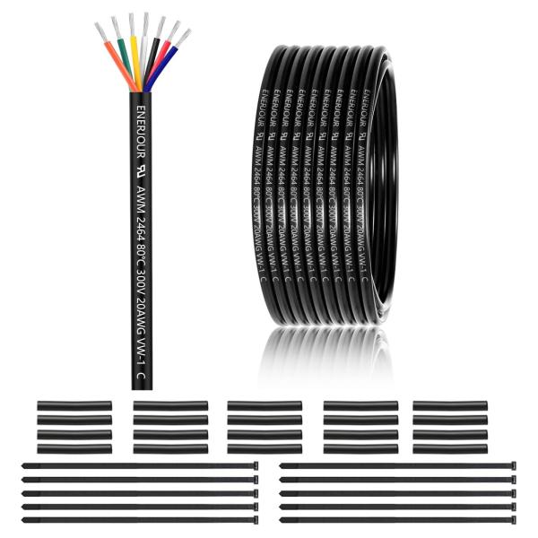 【並行輸入品】 20 Gauge 7 Conductor Electrical Wire 50FT,...
