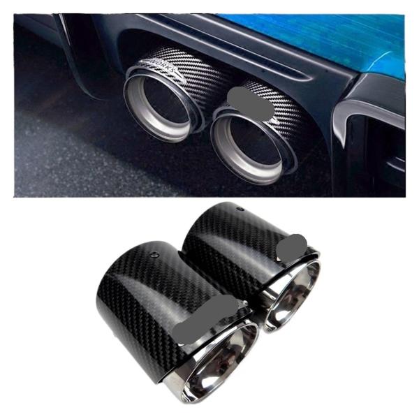 ASDFSDFS 3K Carbon Fiber Car Exhaust Systems Compa...