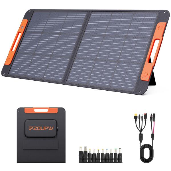 100 Watt Portable Solar Panel for Power Station,10...