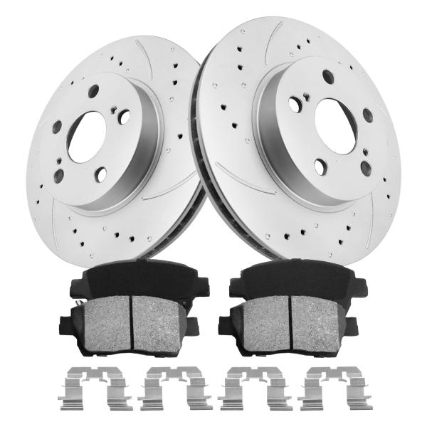 funire Front Brake Kit, Brake Rotors and Ceramic B...