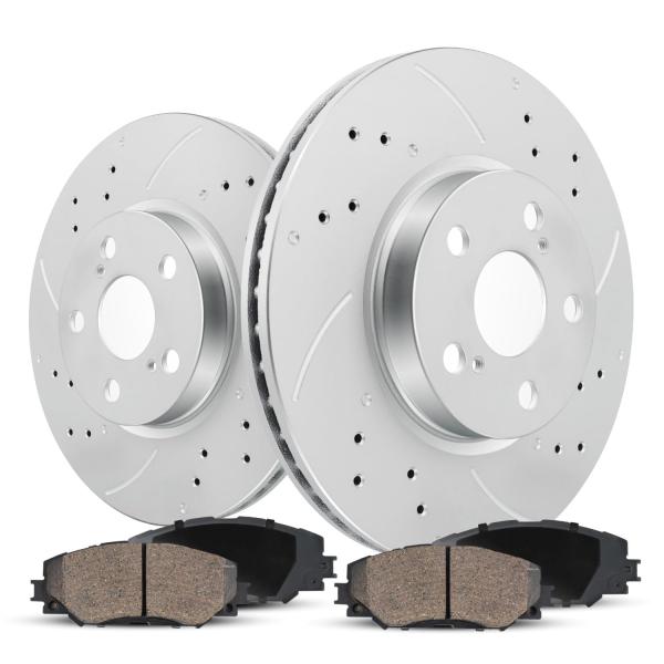funire Front Brake Kit, Brake Rotors and Ceramic B...