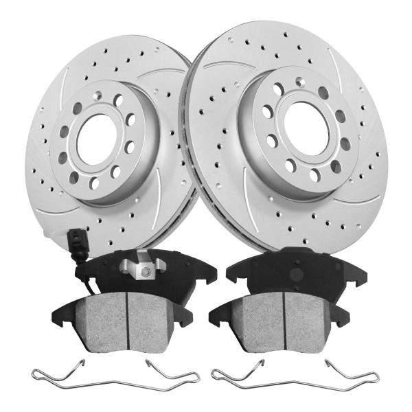funire Front Brake Kit, Brake Rotors Ceramic Brake...