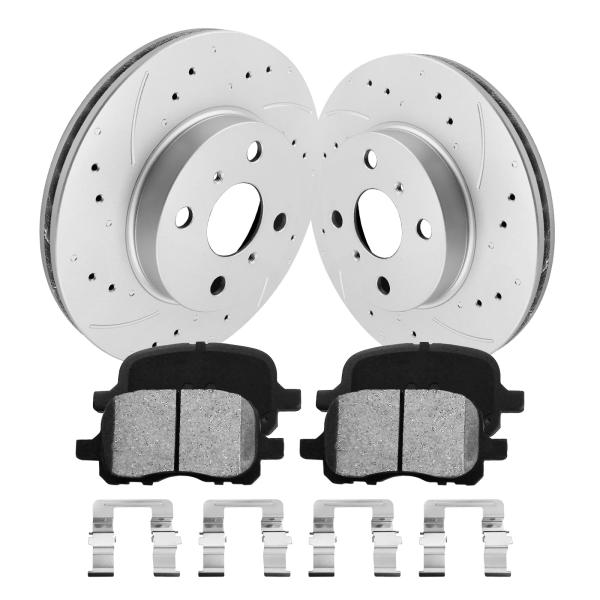 funire Front Brake Kit, Brake Rotors and Brake Pad...