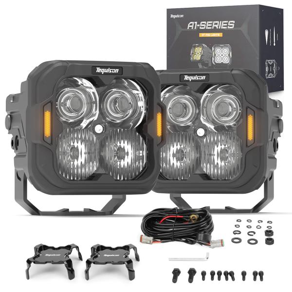 LED Pod Lights,Off Road 80°Spot 120°Flood Combo Li...