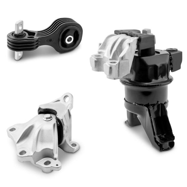 PartsFlow エンジンモーターマウントとトランスミッションマウント 3個 マウントサポートセッ...