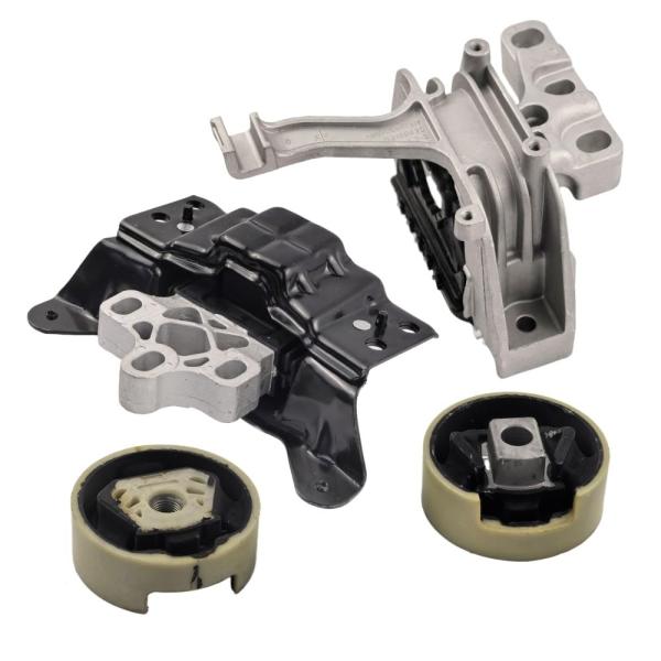 【並行輸入品】4個エンジンモーター&amp;トランスマウントセット Audi A3、S3、TT、TTS Qu...