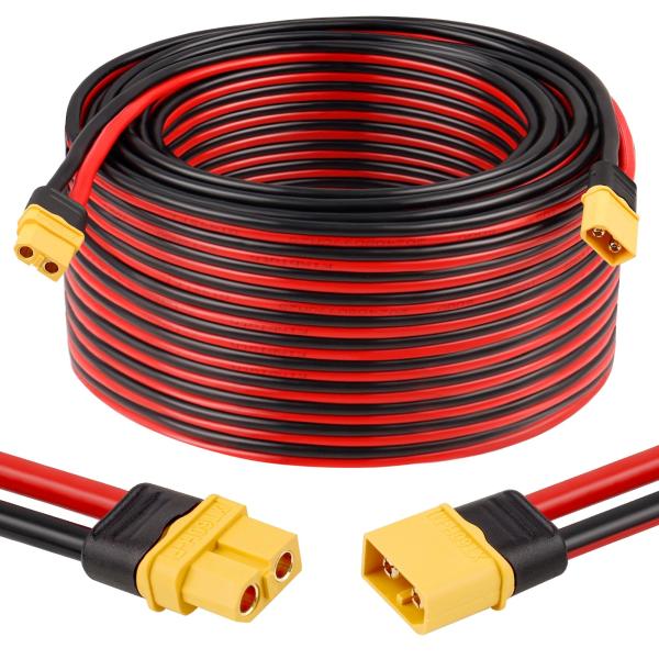 【並行輸入品】MOOKEERF 12AWG XT60 延長ケーブル 100フィート XT60   X...