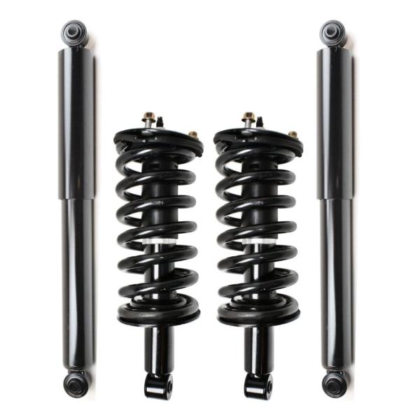 1 Pair Front Rear Side Strut &amp; Coil Springs Shock ...