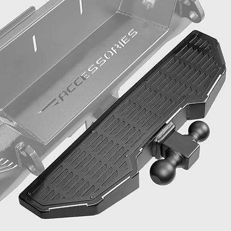 【並行輸入品】スチールリアヒッチステップ、2インチ&amp;2 1/16インチのコンバーチブル牽引ボールシス...