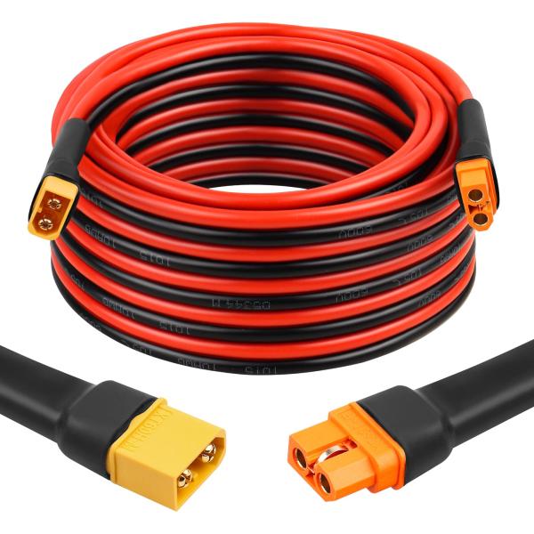 【並行輸入品】MOOKEERF XT60i   XT60 延長ケーブル 10AWG 25フィート X...