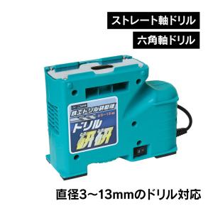 ドリル研研 万能研磨機 ドリル研磨機 ドリル研磨器 研磨マシン ドリル研磨　鉄工ドリル研磨機 ニシガキ ニシガキ工業 ドリルとぎとぎ DIY｜wide02