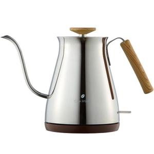 電気ポット おしゃれ コーヒー 電気ケトル コーヒーメーカー インテリア かわいい コーヒーケトル 湯量調節 細口 ステンレス コーヒー用 空焚き防止