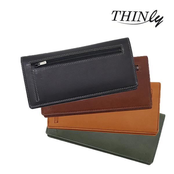 長財布 メンズ 薄い財布 バレンタイン THINly スィンリー 薄型 小銭入れ スマートウォレット...