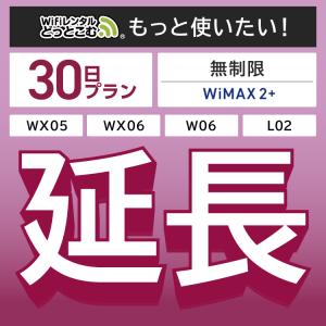 WiMAX2+無制限 WX05 WX06 W06 L02 無制限 wifi レンタル 延長 専用