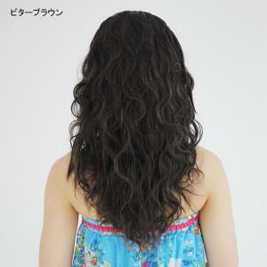 ウィッグ ミディアムナチュラルウェーブハーフウ...の詳細画像2