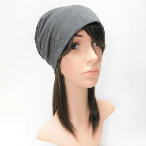 人毛100％ 帽子用ウイッグ ミディアムストレート 2way（ケア帽子プレゼント！）