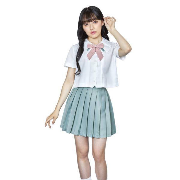 オルチャンセーラー ダスティピンク×ミント カワイイ 韓国風制服 KPOP ファッション