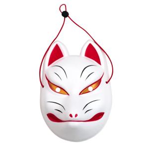 DAISHIN（大進） お面 猫柄 十六 華 黒 [M便 1/1] : シブヤ文具 - 通販
