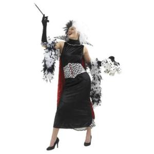 ハロウィン コスプレ HWZ ディズニー レディース コスチューム Cruella De Ville 101匹ワンちゃん クルエラ 888582 悪役 インスタ映え 推し