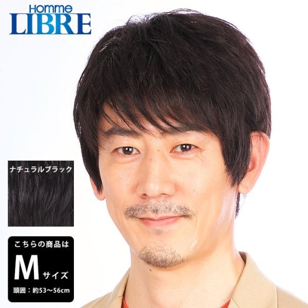 J-0613 カジュアルスタイル M ナチュラルブラック メンズウィッグ ラパンドアール・オム・リー...