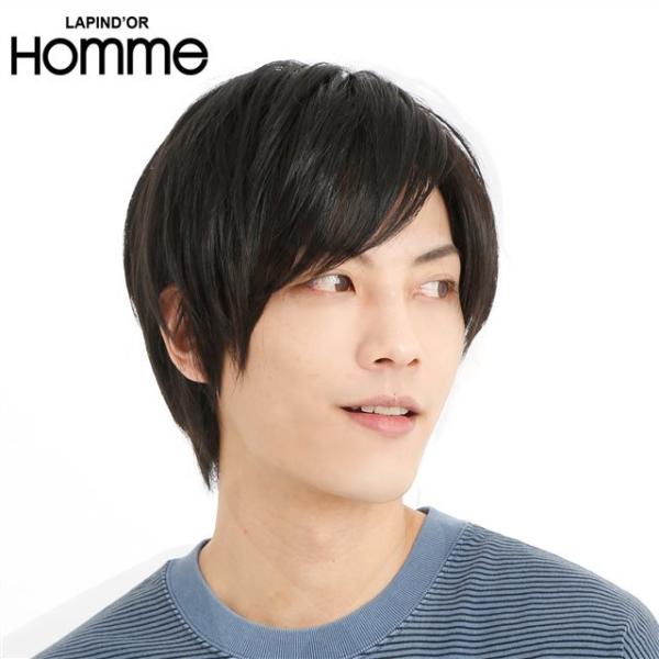 メンズウィッグ ラパンドアールオム J-5615 ナチュラルレイヤー ブラック