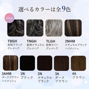 ヘアピース耐熱 白髪隠しウィッグ (分け目タイ...の詳細画像1