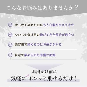 ヘアピース耐熱 白髪隠しウィッグ (分け目タイ...の詳細画像3
