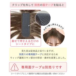 ヘアピース ちょびっと白髪隠しウィッグ 長さが...の詳細画像3