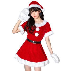 XM ミミノエル キャンディミトンサンタ サンタ衣装 クリスマス Xmas レディースサンタクロース サンタコスプレ 仮装 コスチューム｜wigland