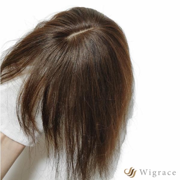 アイピース ワイド ショート 人毛100% ヘアピース Wigrace 国内ブランド 人工頭皮 医療...