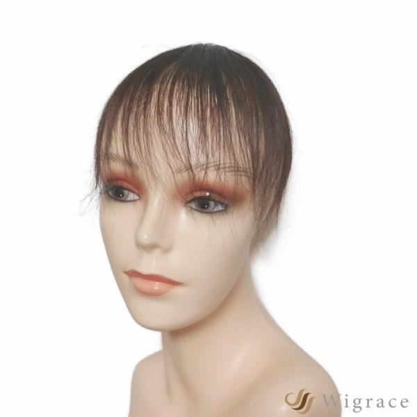ライトピース 人毛100% ヘアピース ショート Wigrace 国内ブランド 人工頭皮 医療用 メ...