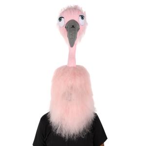 Wigs2you H-6838 大人用ユニセックス全身ぬいぐるみピンクフラミンゴ鳥コスチュームセット 特大マスク＆フルスーツ付き| ハロウィンに最適| 難燃性合成繊維