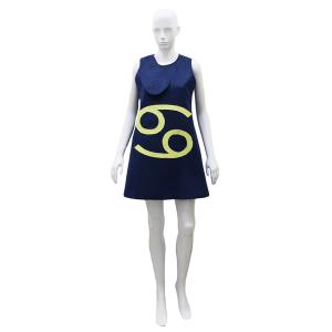 蟹座 モチーフ ワンピース コスプレ 衣装 JCO-257 黄道十二星座 コスチューム ハロウィン パーティ オリジナル 仮装 全身コーデ Trolls 小人