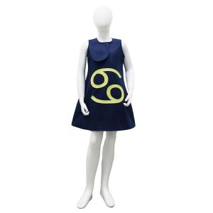 蟹座 モチーフ ワンピース コスプレ 衣装 JCO-257Kids 黄道十二星座 コスチューム ハロウィン パーティ オリジナル 仮装 全身コーデ Trolls 小人