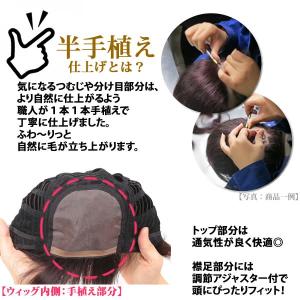 ウィッグ 医療用 人毛 ショート かつら フル...の詳細画像3